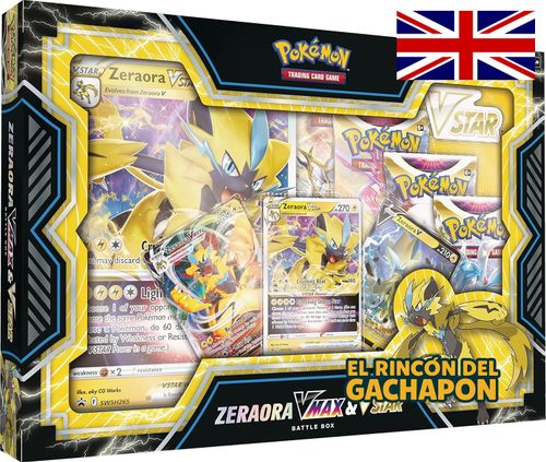 -EN STOCK- Pokémon TCG Zeraora VMAX & VSTAR Battle Box